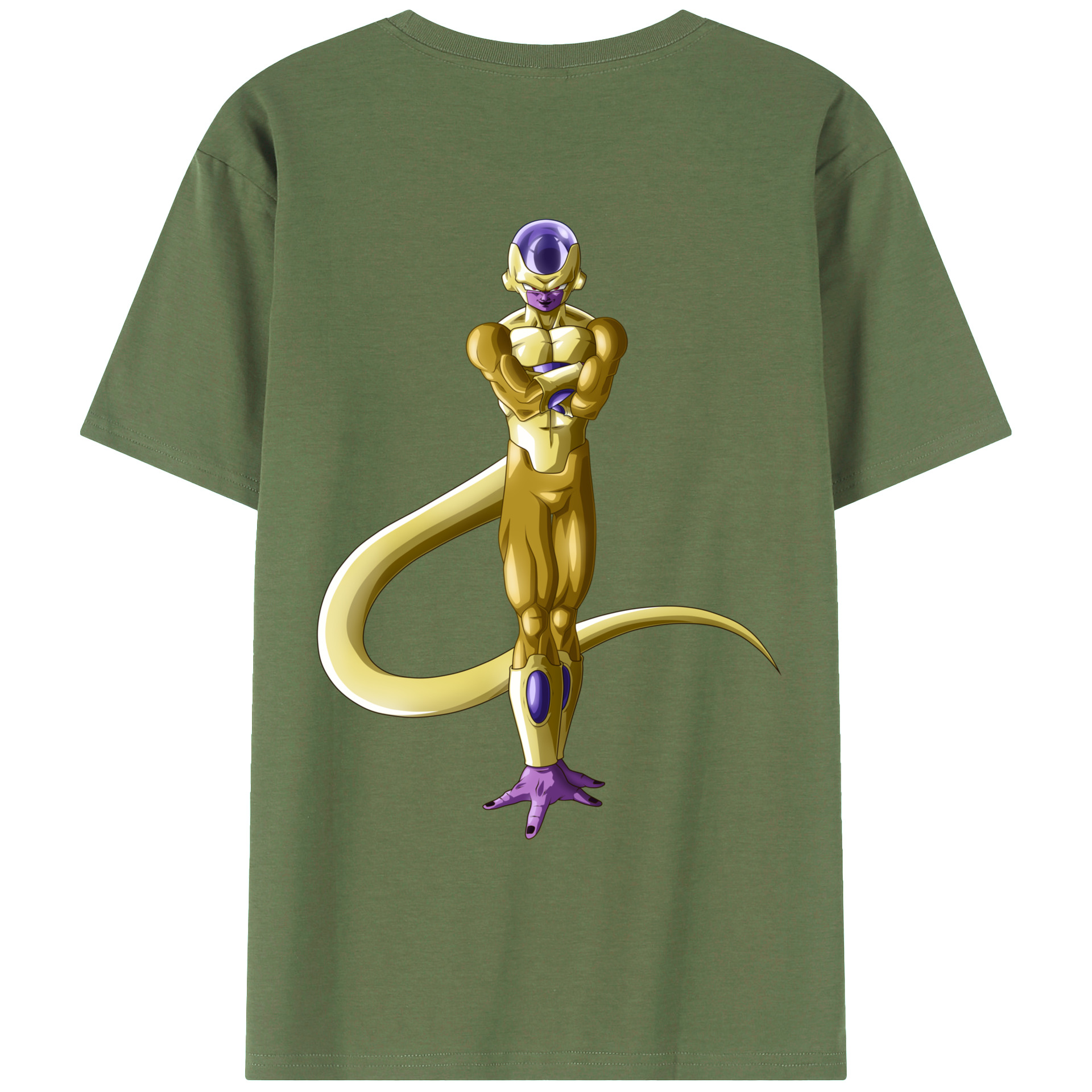 （画像用） ドラゴンボール フリーザ DRAGON BALL Frieza 綿100％ メンズ半袖Tシャツ（バックプリント） 通気性